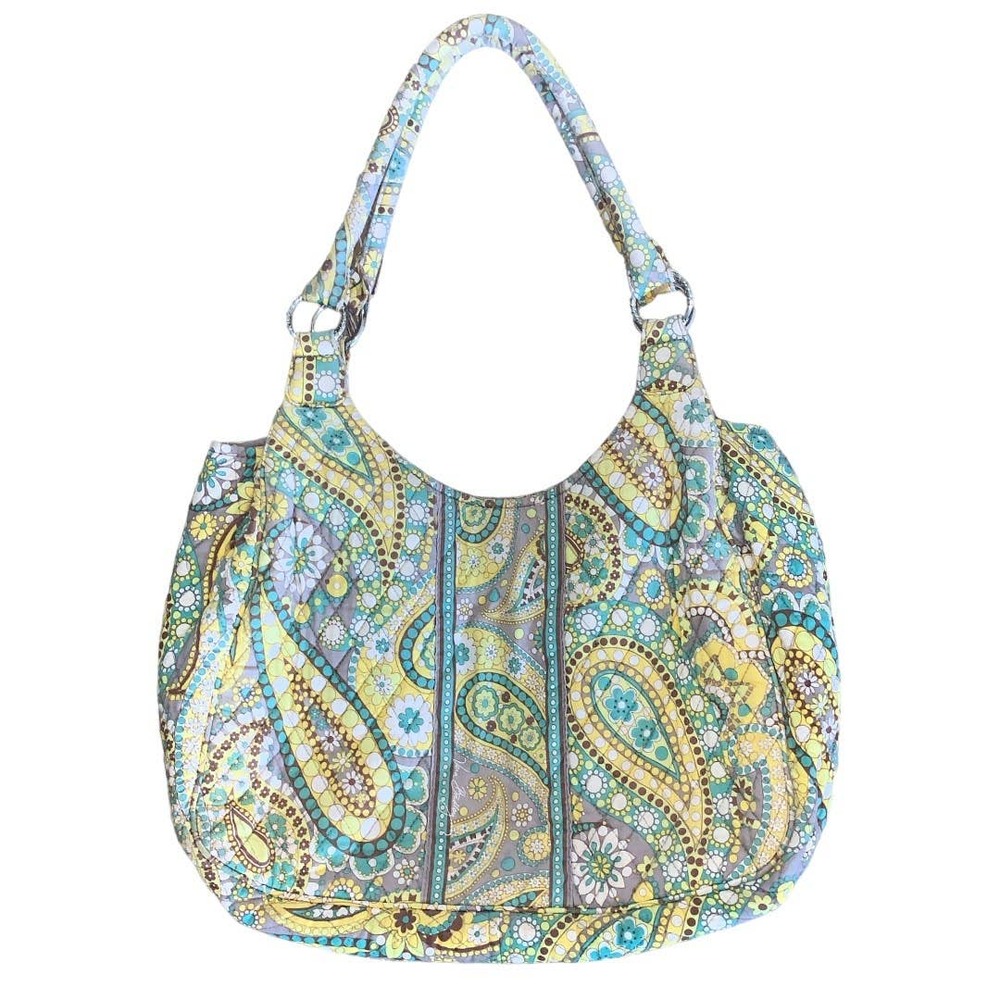 Vera Bradley Large Yellow/Blue Handbag